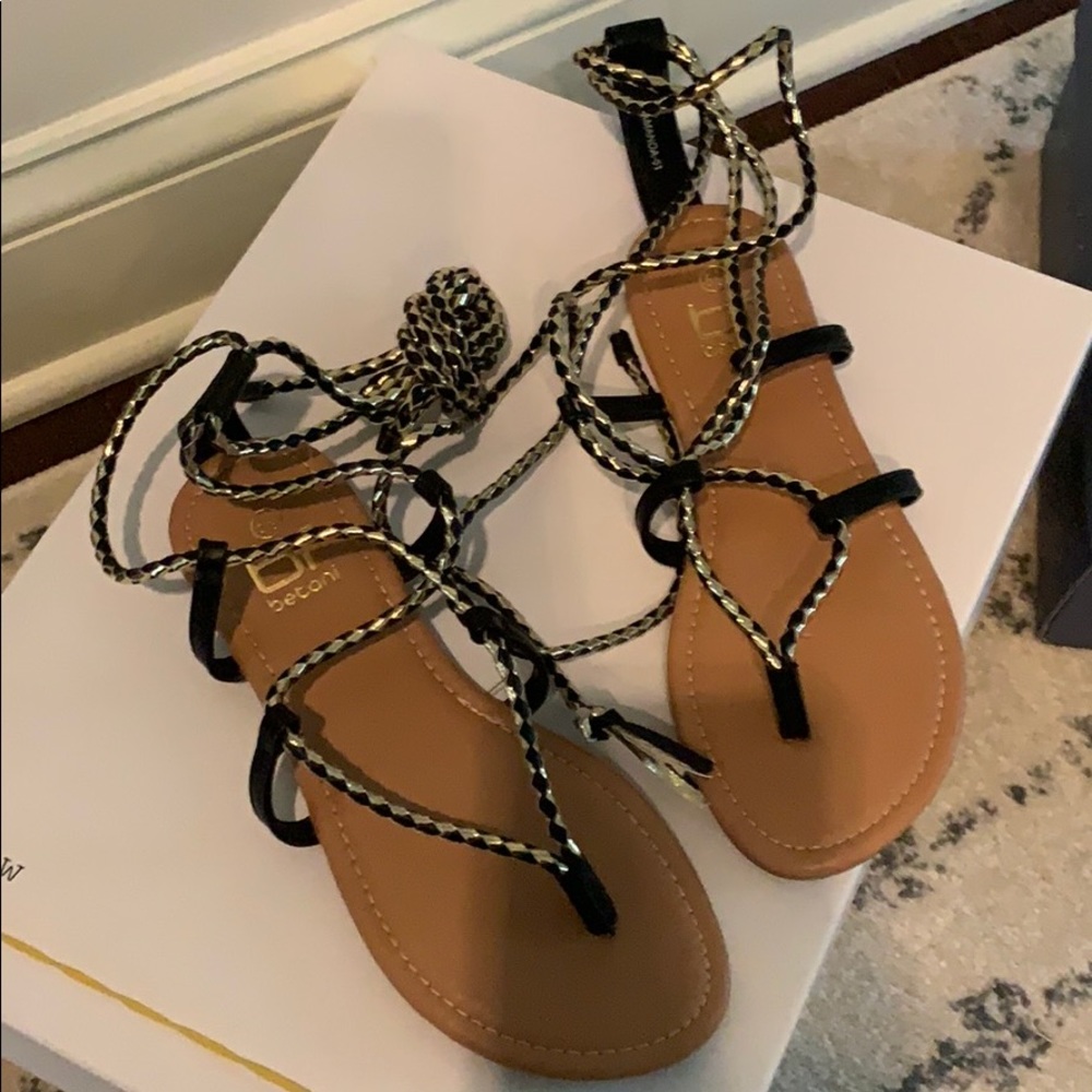 Lace up sandals